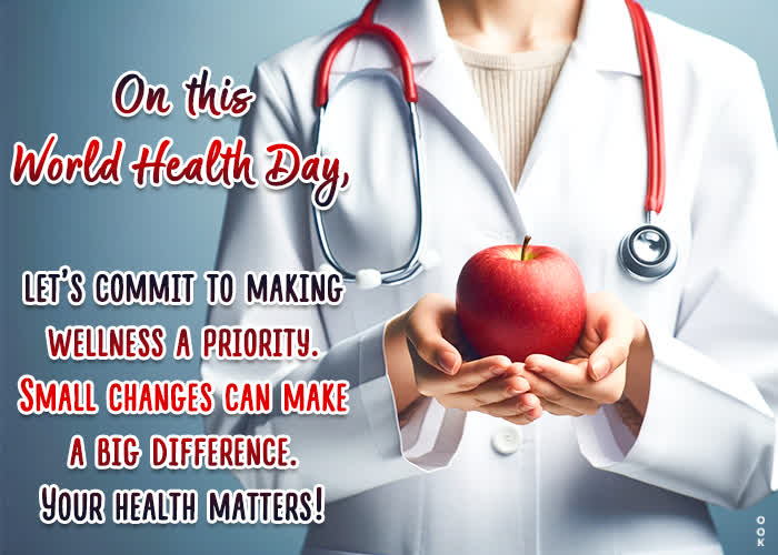 Postcard world health day