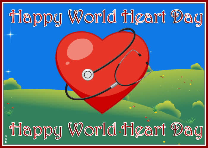 Postcard world heart day