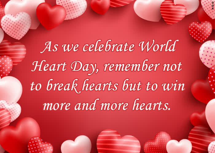 Postcard world heart day