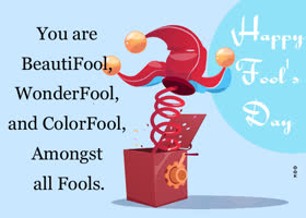 Postcard april fool's day