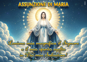 Postcard assunzione di maria