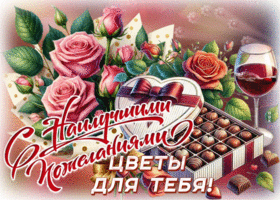 Picture божественнейшая гиф-открытка, с лучшими пожеланиями цеты для тебя