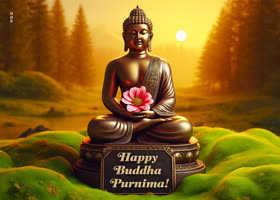 Postcard buddha purnima/vesak