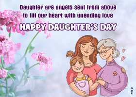 Postcard daughters day