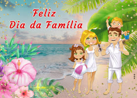 Postcard dia da família