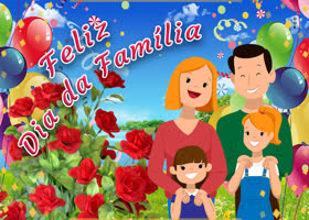 Postcard dia da família