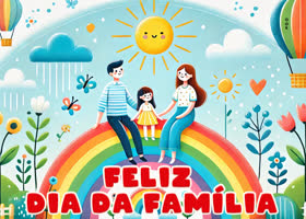 Postcard dia da família