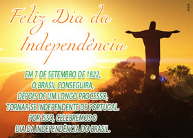 Postcard dia da independência do brasil