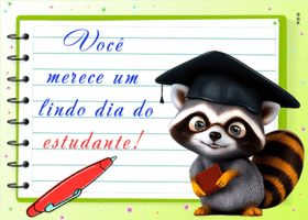 Postcard dia do estudante