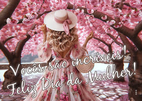 Postcard dia internacional da mulher