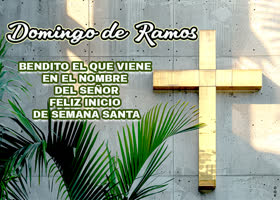 Postcard domingo de ramos