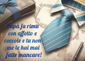 Postcard festa del papà