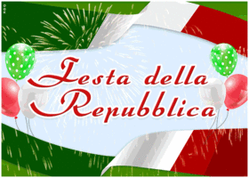 Postcard festa della repubblica