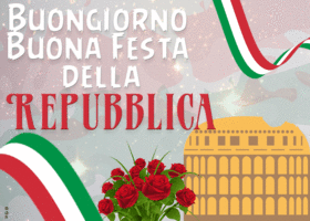 Postcard festa della repubblica