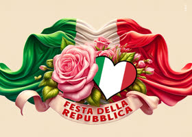 Postcard festa della repubblica