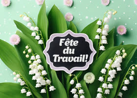 Postcard fête du travail