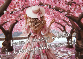 Postcard giornata internazionale della donna
