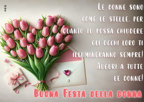 Postcard giornata internazionale della donna