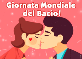 Postcard giornata mondiale del bacio