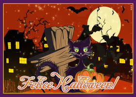 Postcard halloween