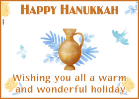 Postcard hanukkah