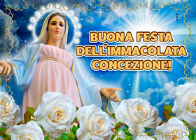 Postcard immacolata concezione
