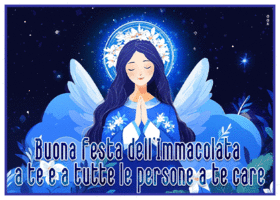Postcard immacolata concezione