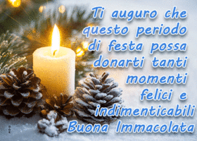 Postcard immacolata concezione