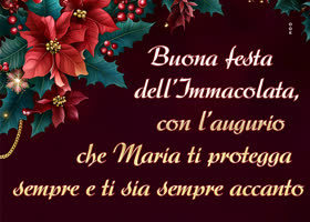 Postcard immacolata concezione