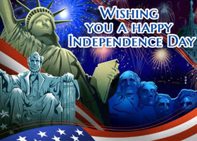 Postcard independence day