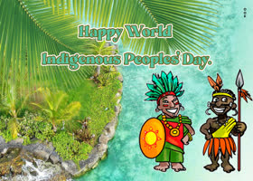 Postcard indigenous peoples day