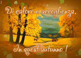 Postcard inizia l'autunno (equinozio d'autunno)