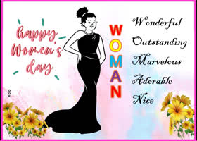 Postcard int'l. women's day