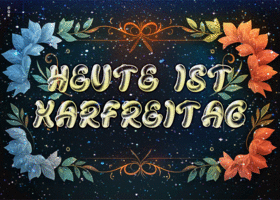 Postcard karfreitag