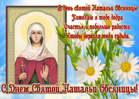 Открытка красивая открытка день святой натальи овсяницы