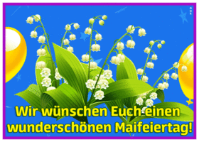 Postcard maifeiertag/der erste mai/tag der arbeit