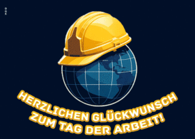 Postcard maifeiertag/der erste mai/tag der arbeit