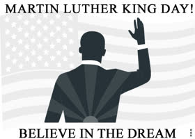 Postcard martin luther king jr. day