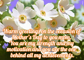 Postcard mother's day