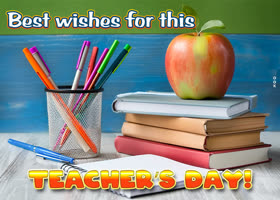 Postcard national teacher day