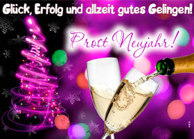 Postcard neujahr