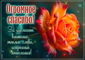 Picture оригинальная гиф-открытка, огромное спасибо за внимание