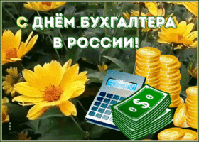 Картинка открытка милая открытка день бухгалтера в россии с цветами