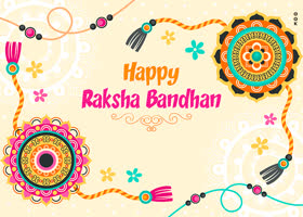 Postcard raksha bandhan (rakhi)