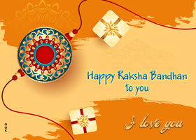 Postcard raksha bandhan (rakhi)