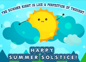 Postcard summer solstice