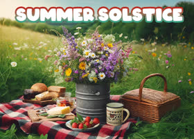 Postcard summer solstice