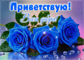 Picture восхитительная гиф-открытка, приветствую, всем добра