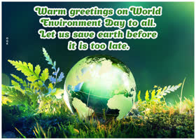 Postcard world environment day