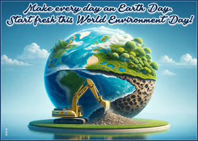 Postcard world environment day